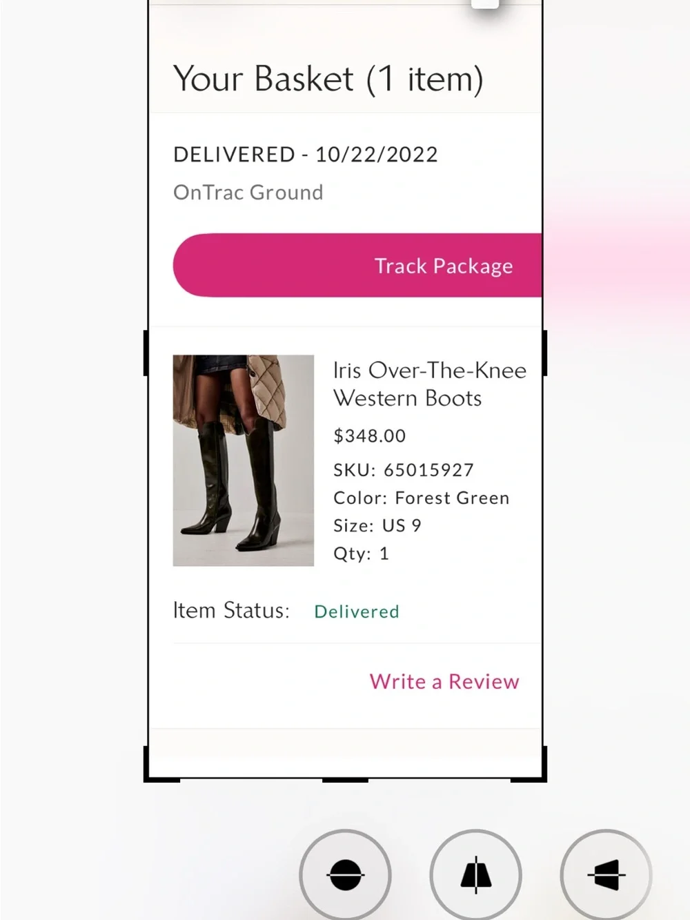 Free People Olive Green Leather Over-the-Knee Boots